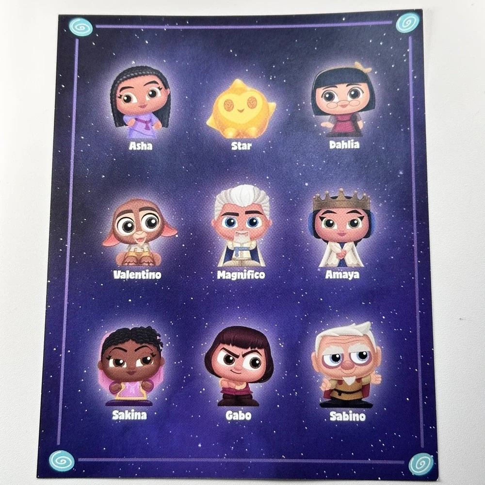 Disney Doorables WISH Complete Set of 9 Star Asha Valentino Special Edition NEW